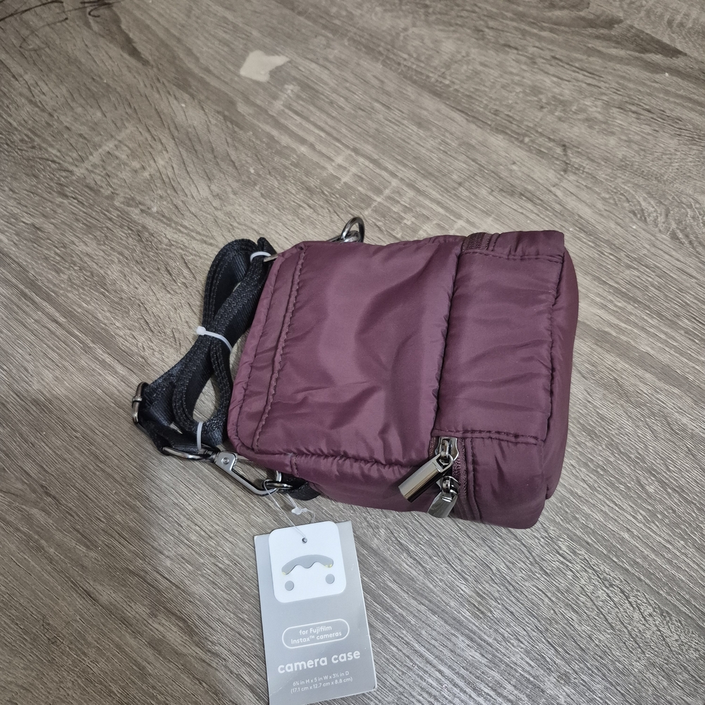 Men's Burgundy Camera Bag